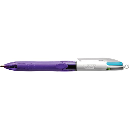 Bic 4 Colour Grip Fashion Retractable Ballpoint Single